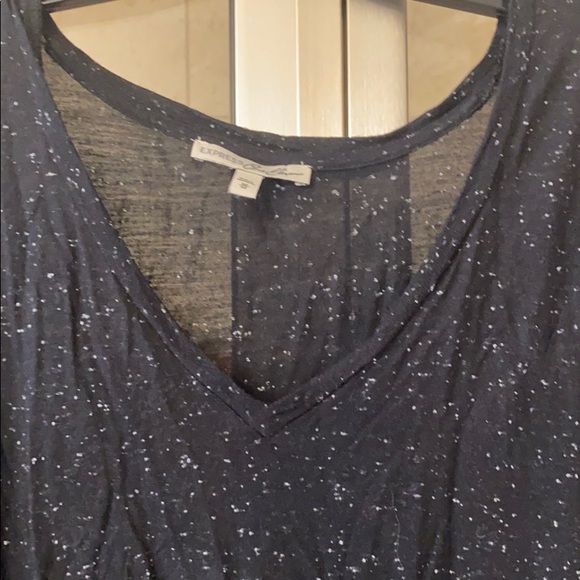 Express One Eleven marled black quarter length tee - Picture 4 of 6